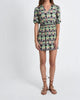 Ladies Mini Printed Beach Dress in Black Roxanne - thumbnail