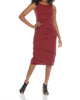 Shanghai Dress in Maroon - thumbnail