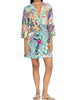 Drawstring Patchwork Coverup in Multi - thumbnail
