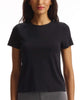 Essential Cotton Crewneck Tee in Black - thumbnail