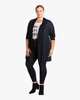 Leslie Three-Quarter-Sleeve Cardigan - thumbnail