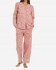 Liberty Print Floral Cotton Classic Long Pj Set in Anoki Rose - thumbnail