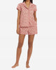 Liberty Print Floral Cotton Classic Short Pj Set in Anoki Rose - thumbnail