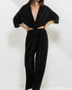Cropped Black Jumpsuit in Black - thumbnail