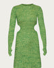 Dove Mini Dress in Marled Green - thumbnail