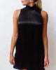 Jett Mock Neck Dress in Black - thumbnail