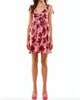 Pink Floral Mini Dress in Pink Floral - thumbnail