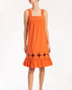 Bubble Short Dress in Tangerine - thumbnail