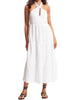 Halter Neck Dress in White - thumbnail