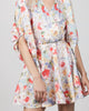 Mini Dress With Bow in Pastel Flower Print - thumbnail