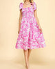 Pink Paradise Midi Dress in Pink - thumbnail