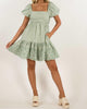 Kalani Mini Dress in Seafoam - thumbnail