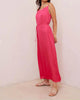 Cowl Neck Maxi Dress in Havana Pink - thumbnail