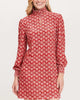 Mia Velvet Batik Dress in Crimson - thumbnail