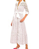 Little Bo Peep Maxi Dress in White - thumbnail