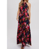 Halter Neck Maxi Dress in Navy - thumbnail
