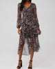 Fairfax Dress in Fuchshia Gold Floral - thumbnail