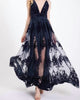 Endless Love Floral Maxi Dress in Navy - thumbnail