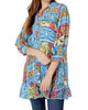 Midsummer Sednea Silk Printed Tunic in Multi - thumbnail