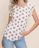 Floral Ruffle Sleeve Top in Multi - thumbnail
