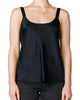 Silk Scoop Neck Cami in Black - thumbnail