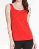 Double Scoop Neck Tank in Poppy - thumbnail