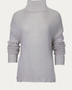 Knit Mock Neck Sweater in Beige - thumbnail
