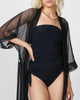 Mesh Kimono in Black - thumbnail