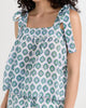 Emma Tank in Stem Green/London Blue - thumbnail