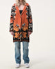 Flower Jacquard Collar And 3 Buttons Cardigan in Orange - thumbnail