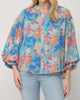 Color Me Curious Top in Blue Floral - thumbnail
