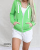 Cheyenne Zip Up Hoodie Jacket in Green - thumbnail