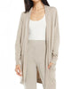 Relaxed Jersey Cardigan in Heather Latte - thumbnail