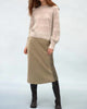 Cashmere Lace Stitch Crewneck in Neutral Combo - thumbnail