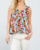Multicolor Flower Print Top in Multi - thumbnail