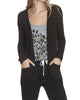 Parker Fray Cardigan in Brown/Black - thumbnail
