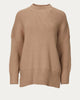 Oversized Cotton-Blend Sweater in Dusty Blush - thumbnail