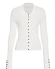 Fiola Cardigan in White - thumbnail
