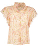 Good Vibrations Gabrielle Flutter Sleeve Top in Romance Print - thumbnail