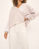 Charlie Notch Neck Sweatshirt in Lilac Stone - thumbnail
