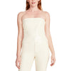Mila Faux Leather Tube Top in Vanilla - thumbnail