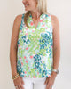 Monet Lilies Ruffle Neck in Multi - thumbnail