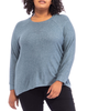 Meredith Split Back Cozy Tee - thumbnail