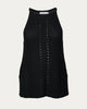 Sleeveless Knit Top in Black - thumbnail