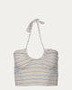 Striped Stretch-Modal Halterneck Top in Multi - thumbnail