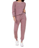 Slim Plush Sweatpant in Mauve - thumbnail