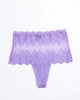 So Fine Lace High Cut Thong in Violet - thumbnail