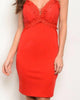 Sleeveless Mini Dress in Red - thumbnail