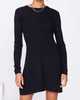 Sweater Mini Dress in Black - thumbnail