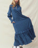 Sophia Dress in Blue/Black - thumbnail